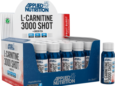 Applied Nutrition L-Carnitine 3000 Shot + Green Tea Box (24 x 38ml) Online now