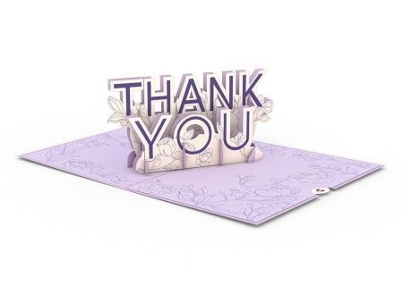 Floral Thank You 3D card Supply