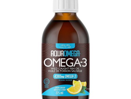 Huile de Poisson Sauvage Omega-3 Haute AEP Saveur de Citron Cheap