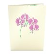 Orchid Arrangement 3D card on Sale