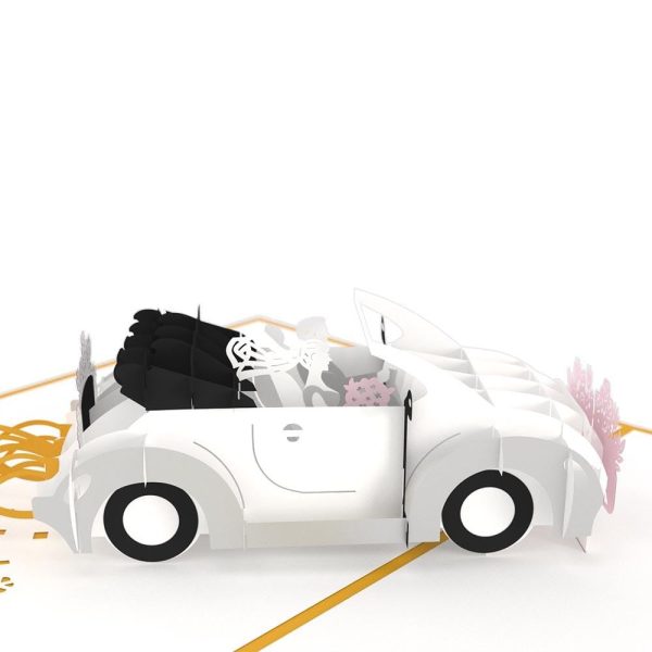 Wedding Car 3D card Discount