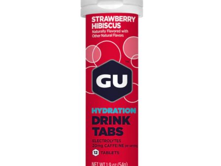 GU Hydration Drink Tabs - Strawberry Hibiscus Online Sale