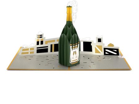 Champagne Celebration 3D Card Online Sale