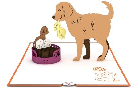 Dog Family 3D card Online Hot Sale