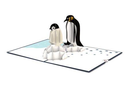 Penguin Family 3D card Sale