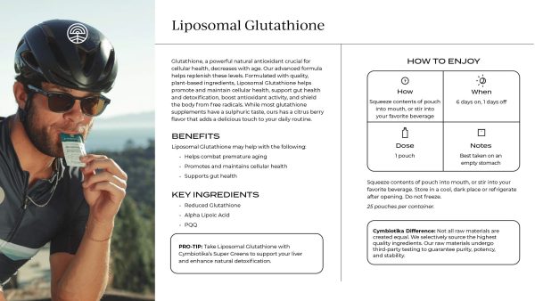 Cymbiotika® Liposomal Glutathione Hot on Sale