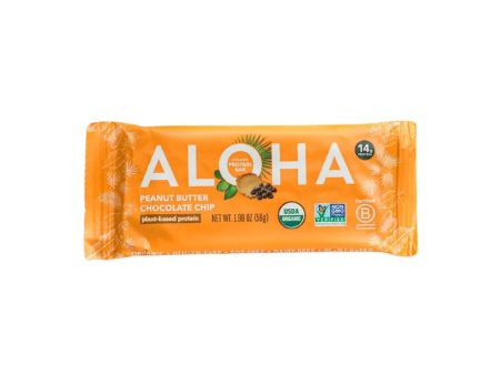 ALOHA Protein Bar - Peanut Butter Chocolate Chip Hot on Sale