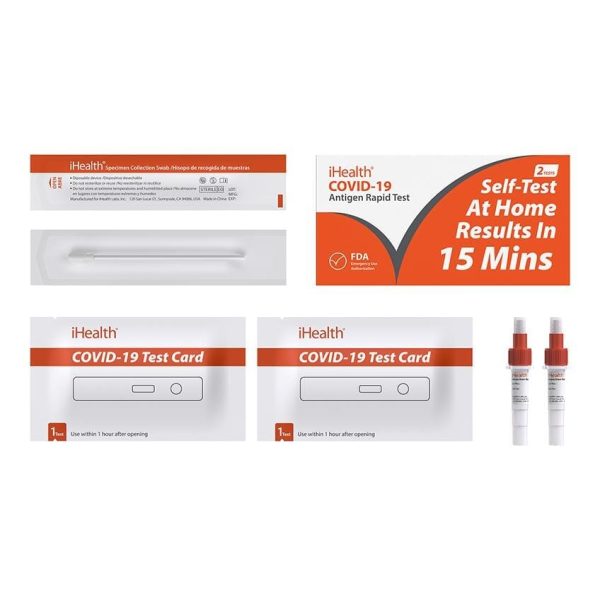 iHealth (2pk) - At Home COVID-19 Antigen Rapid Test Online Sale