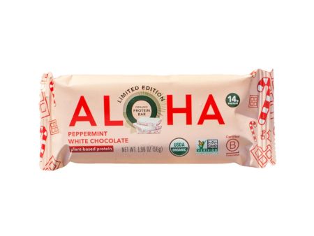 ALOHA Protein Bar - Peppermint White Chocolate Online now