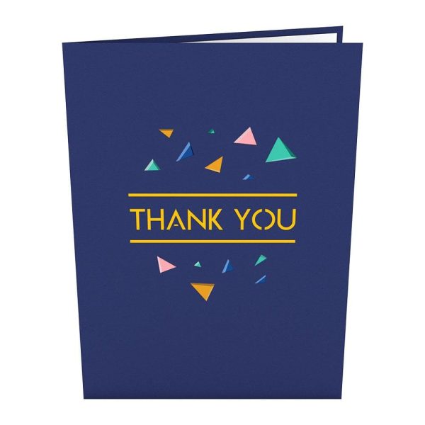 Confetti Thank You 3D card Online