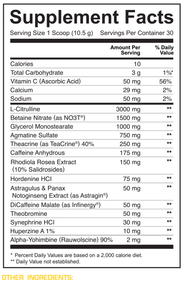 Dedicated Unstoppable Pre-Workout [USA Formula] Supply