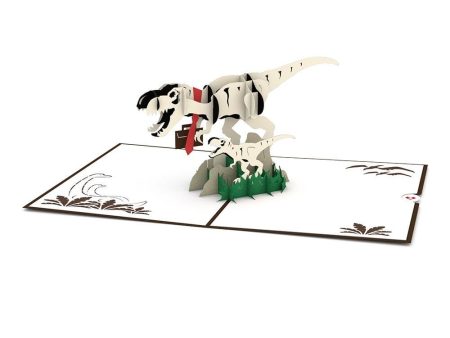 T-Rex Dad 3D card Fashion