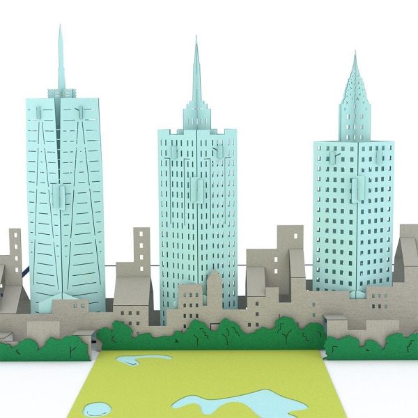 New York City 3D card Hot on Sale