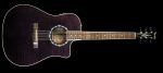 Used Fender T-Bucket 300CE Dreadnought Acoustic Guitar Transparent Black Fashion