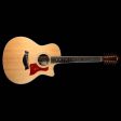 Used 2012 Taylor 456ce 12-String Grand Symphony Acoustic Guitar Natural Fashion