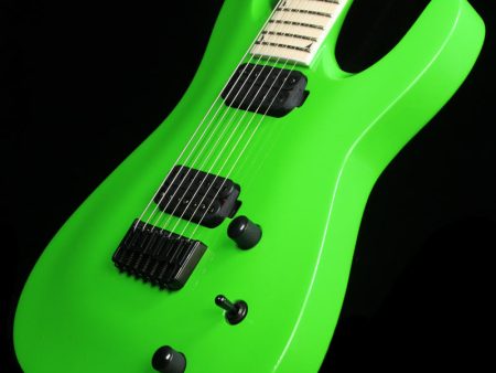 Used Jackson SLATX-M 3-7 Electric Guitar Slime Green For Discount