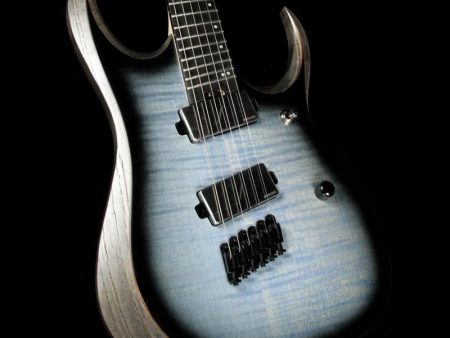 Ibanez Iron Label RGDIM6FM Electric Guitar Cerulean Blue Burst Flat Online Sale